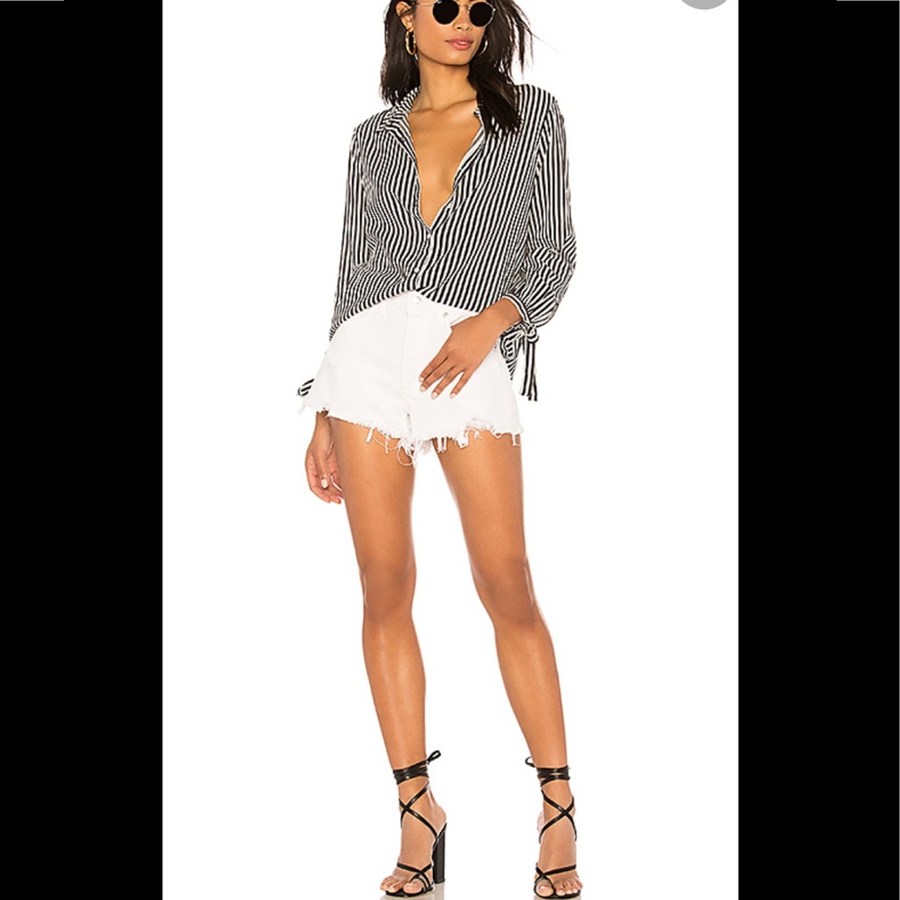 Agolde Parker White denim shorts New Sz29